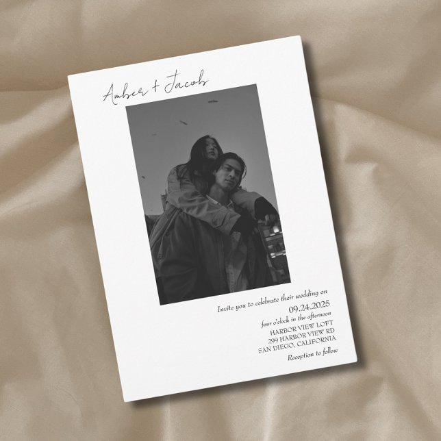 Photo simple Faire-part de mariage 001 (Créateur téléchargé)