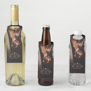 Photo sombre   Étiquette de bouteille   Enregistre