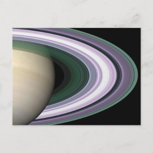 Photo spatiale Carte postale Anneaux de Saturne