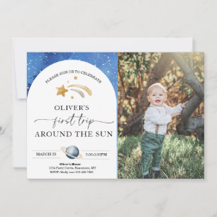 Photo spatiale Invitation d'anniversaire   Premier