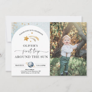 Photo spatiale Invitation d'anniversaire Premier