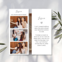 Photo Strip 3 Photos Carte de proposition Bridesma