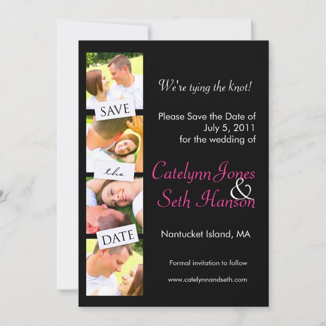 Photo Strip Save the Date ! (Devant)