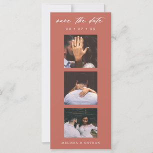 Photo Strip Terracotta QR Enregistrer la date