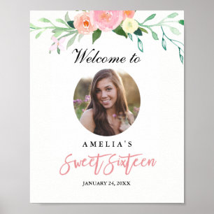 Photo Sweet sixteen Affiche de bienvenue Botanique