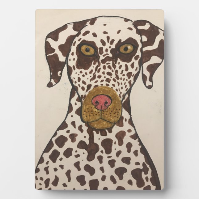 Photo Tabletop Plaque with Dalmatian image (Devant)