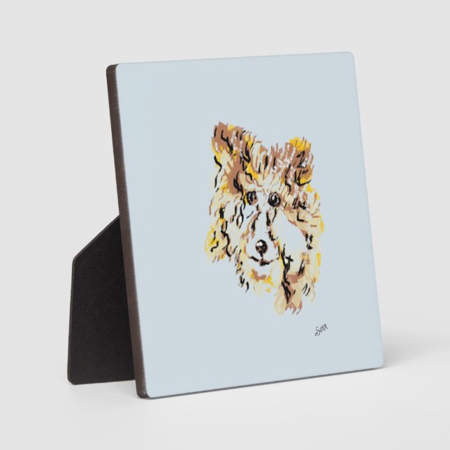 Photo Tablette W/Canvas : Collie Plaque (Recto)