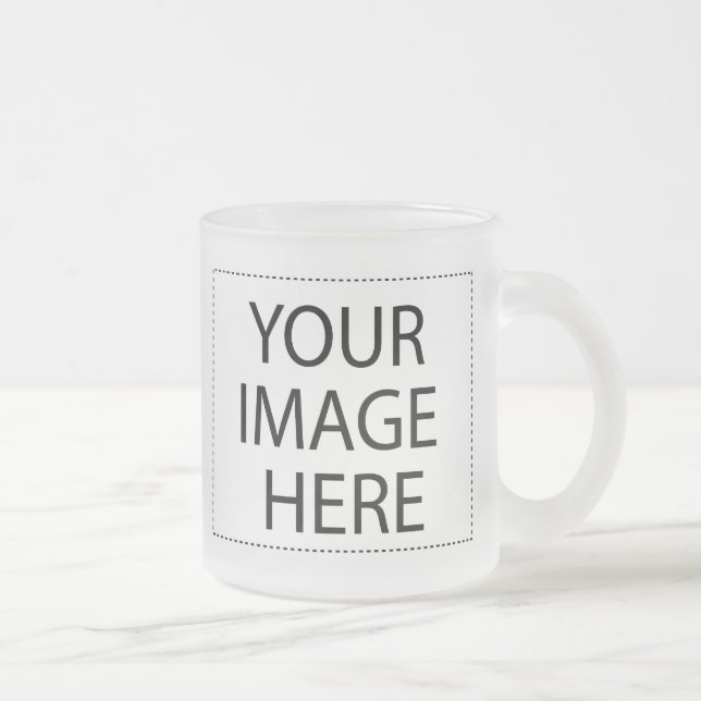 Photo tasses de bière - verre dépoli modèle 10oz (Droit)