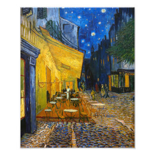 Photo Terrasse du Café la nuit Van Gogh Impression p
