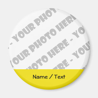 Photo & Texte Arrondi Magnet - Créez votre propre