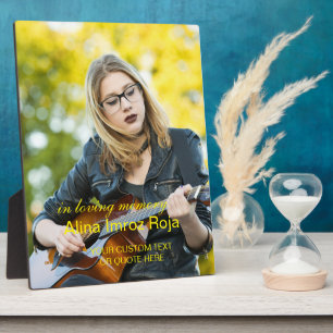 Photo & Texte Personnalisé Tablet op Plaque Amour