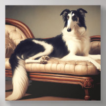 Tri Borzoi paresseux