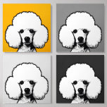 Photo Tile En Mousse Rigide Pop Art Poodles<br><div class="desc">Pop Art Poodles Toile Tile Photo</div>