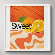 affiche of orange art
