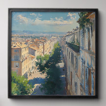 Image impressionniste de Montpellier vers 1906