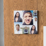 Photo Tile Sur Toile Collage photo Mettez votre visage sur un<br><div class="desc">Vous avez besoin d'un mur d'art ? Cette tuile murale en toile est parfaite pour customiser avec des photos de votre propre visage ou de n'importe quelle photo. Il a une impression de collage tout sur collage qui est prêt à être customisé avec jusqu'à 7 photos. Le collage convient mieux...</div>