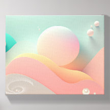 Lumière de bulle - Pastel Pop Abstrait