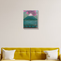 Œuvre d'art murale apaisante de la nature