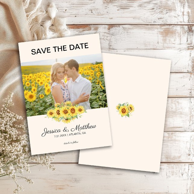 Photo Tournesols Jaunes Mariage Script (Créateur téléchargé)