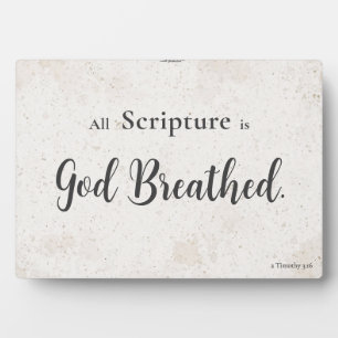 Photo Toute Écriture est inspirée de Dieu — Plaque de dé