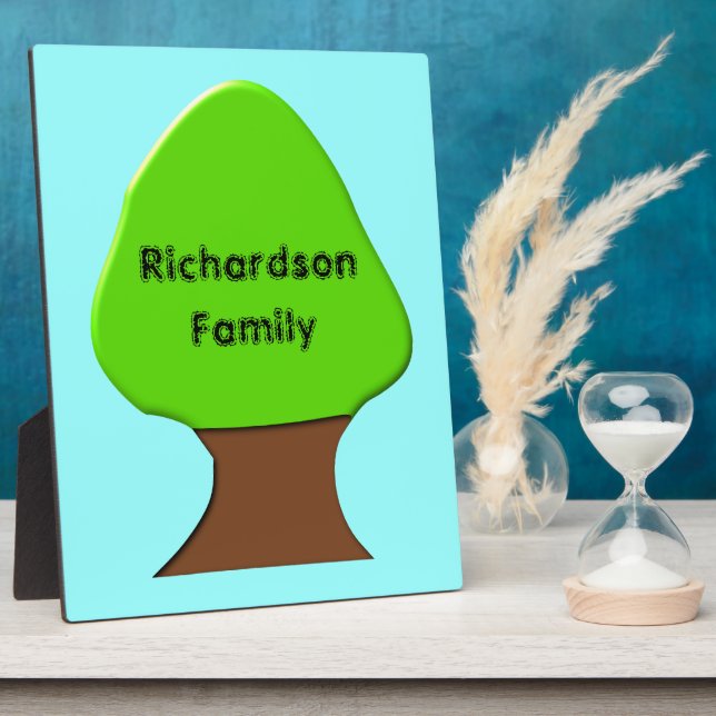 Photo Tree Customizable Genealogy Plaque (Côté)