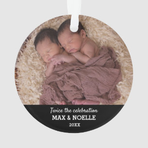 Photo Twin Baby   Notre premier Noël