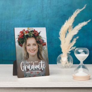 Photo Type adorable ÉDITABLE Plaque de graduation COULEU