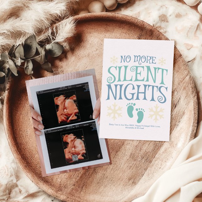 Photo Ultrasound Noël Faire-part de grossesse (Créateur téléchargé)