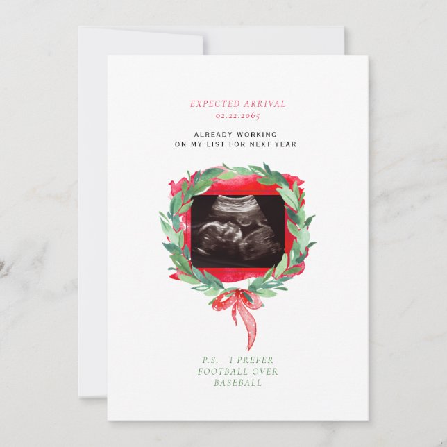 Photo Ultrasound Watercolor Camion Christmas Boy (Devant)
