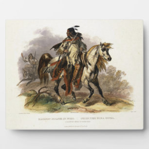 Photo Un Indien Pieds-Noirs à cheval, plaque 19 du vol