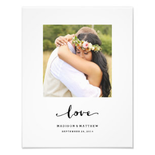 Photo Véritable Amour   Impression Mariage personnalisée