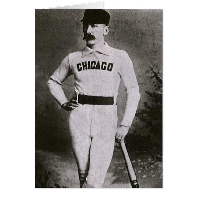 Photo vintage, joueur de baseball de Chicago Sport (Devant)