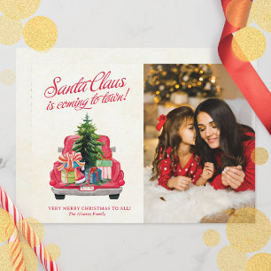 Photo vintage Red Père Noël Truck