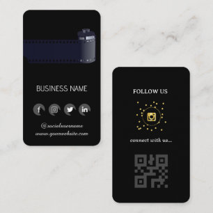 Photo vintage - Social Media QR Code Carte de visi