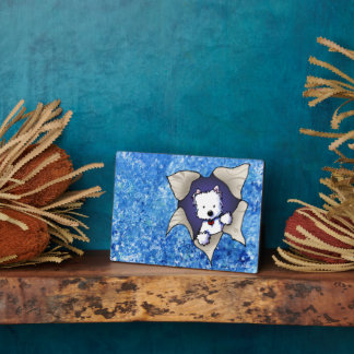 Photo Vol Westie Sur Plaque Bleue