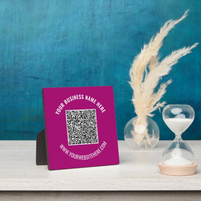 Photo Votre plaque de code QR avec texte et couleurs per (Insitu)