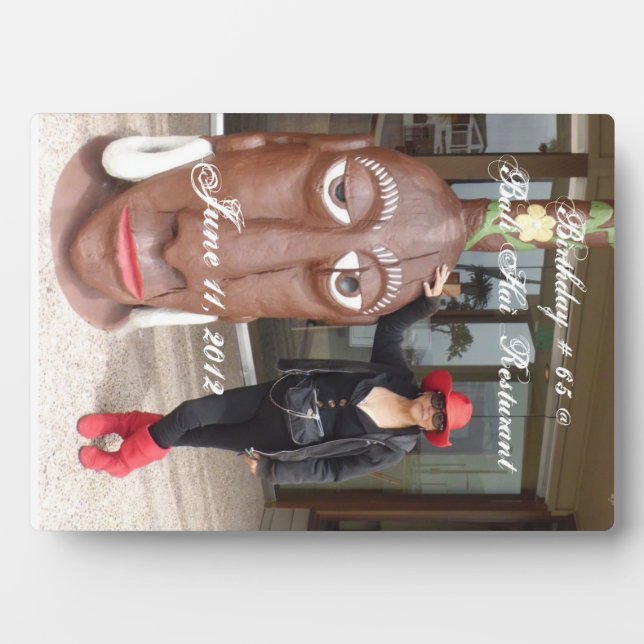 Photo Votre plaque de mémoire d'anniversaire (Devant)