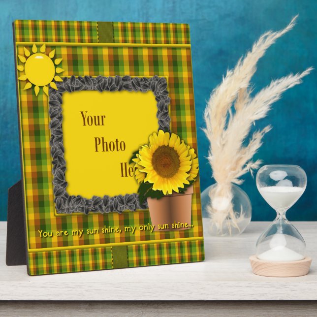 Photo Vous Êtes Ma Plaque Sunshine Sunflower (Côté)