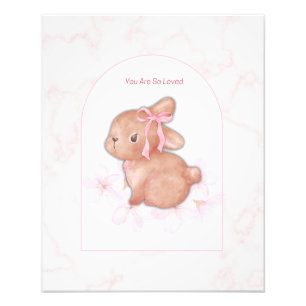 Photo Vous êtes tellement aimée Impression Lapin   Nurse