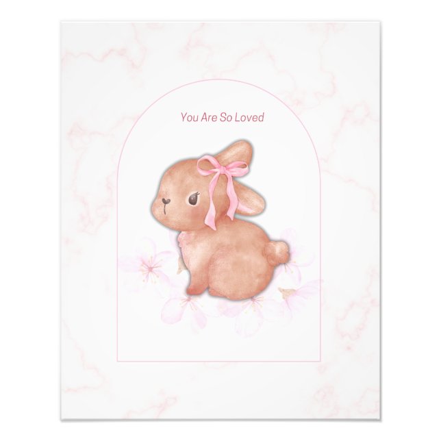 Photo Vous êtes tellement aimée Impression Lapin | Nurse (Devant)