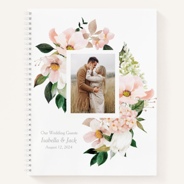 Photo Watercolor Flowers Livre d'or