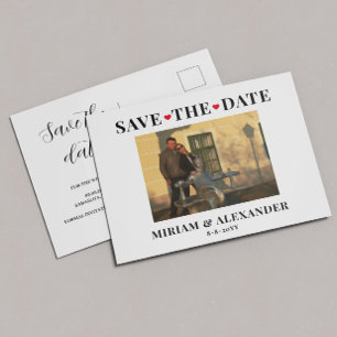 Photo Wedding Enregistrer la date Carte postale