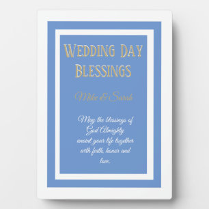 Photo Wedding gift! Custom blessing for couple Plaque