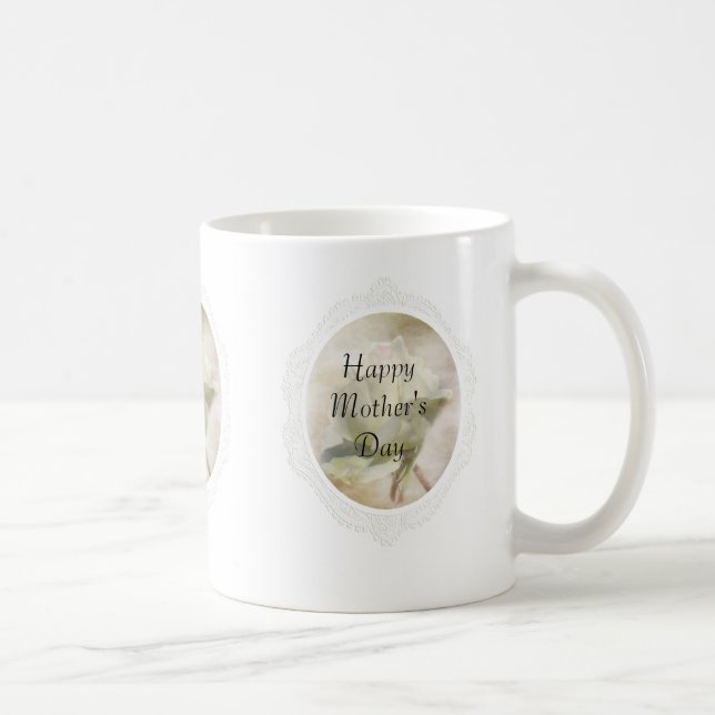 Photo White Rose Mère's Day Mug (Droite)