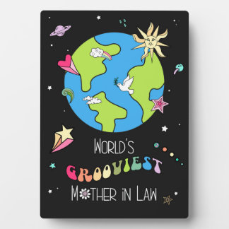 Photo World’s Grooviest Mother in Law Retro Plaque      