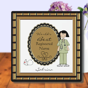 Photo World's Best Nurse Female Plaque
