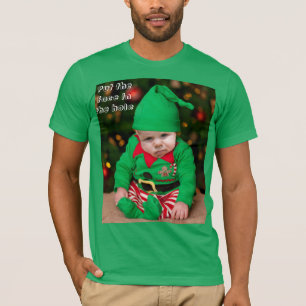 Photo Xmas personnalisée visage coupé T-shirt