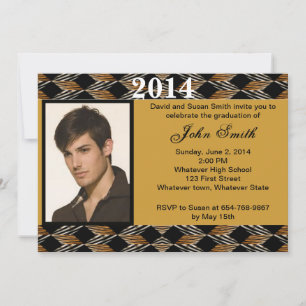 Photo Zebra And Tiger Graduation Invitation