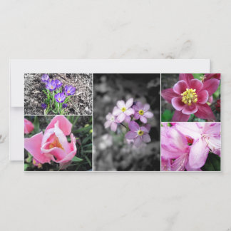 Photocarte de collage de printemps