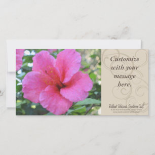 Photocarte Magenta Hibiscus